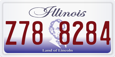IL license plate Z788284