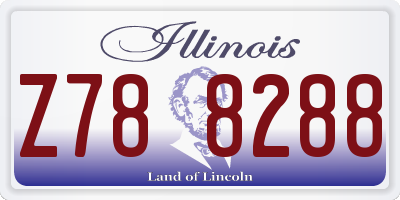 IL license plate Z788288