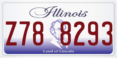 IL license plate Z788293