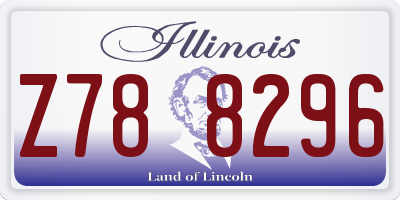 IL license plate Z788296