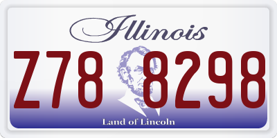 IL license plate Z788298