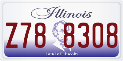 IL license plate Z788308