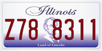 IL license plate Z788311
