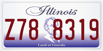 IL license plate Z788319
