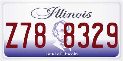 IL license plate Z788329