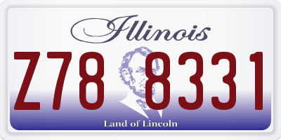 IL license plate Z788331