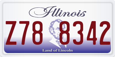 IL license plate Z788342