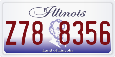 IL license plate Z788356