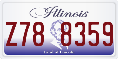 IL license plate Z788359