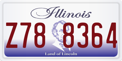IL license plate Z788364