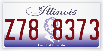 IL license plate Z788373
