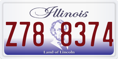 IL license plate Z788374