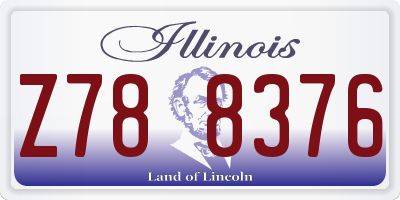 IL license plate Z788376