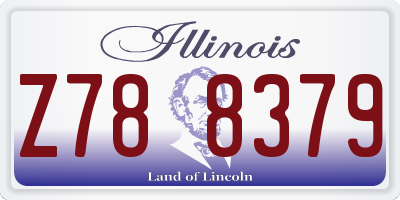 IL license plate Z788379