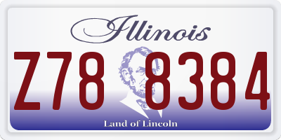 IL license plate Z788384