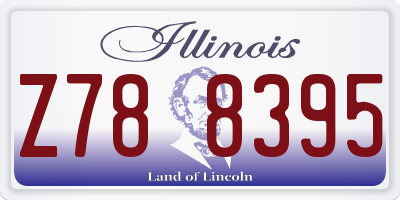 IL license plate Z788395