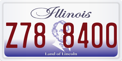 IL license plate Z788400