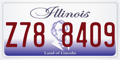 IL license plate Z788409