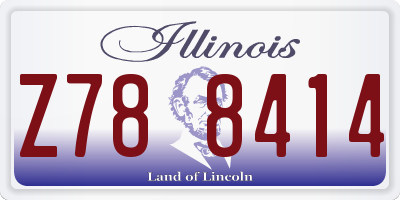IL license plate Z788414