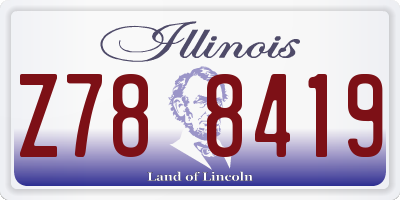 IL license plate Z788419