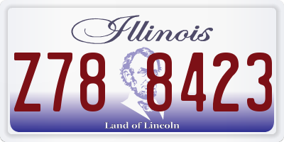 IL license plate Z788423