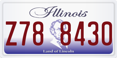 IL license plate Z788430