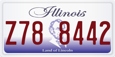 IL license plate Z788442