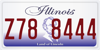 IL license plate Z788444
