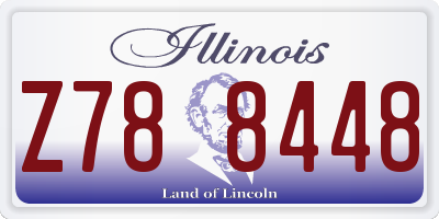 IL license plate Z788448