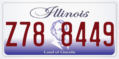 IL license plate Z788449