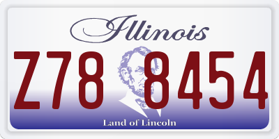 IL license plate Z788454