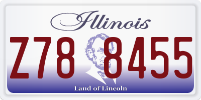 IL license plate Z788455