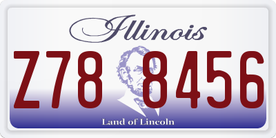 IL license plate Z788456