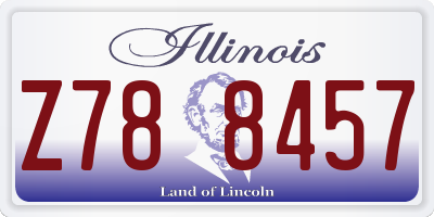 IL license plate Z788457