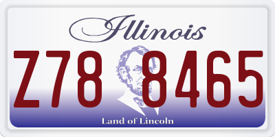IL license plate Z788465