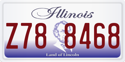 IL license plate Z788468