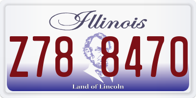 IL license plate Z788470