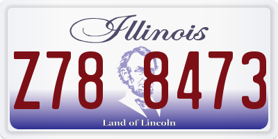 IL license plate Z788473