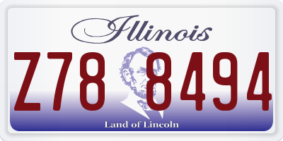 IL license plate Z788494