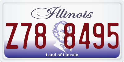 IL license plate Z788495