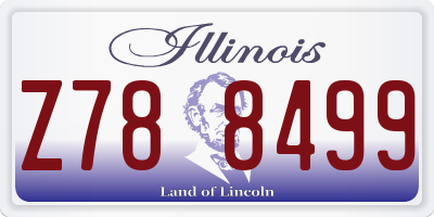 IL license plate Z788499