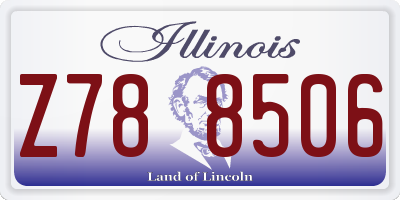 IL license plate Z788506