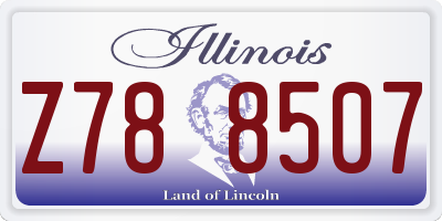IL license plate Z788507