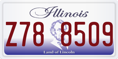 IL license plate Z788509