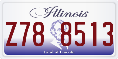 IL license plate Z788513
