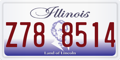 IL license plate Z788514