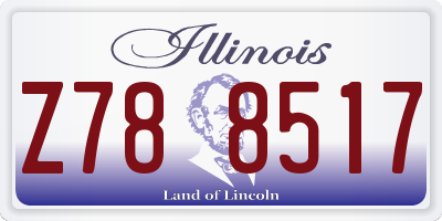IL license plate Z788517