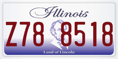IL license plate Z788518