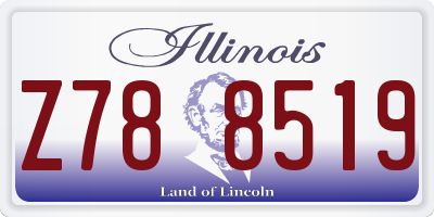 IL license plate Z788519