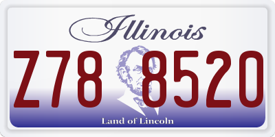 IL license plate Z788520